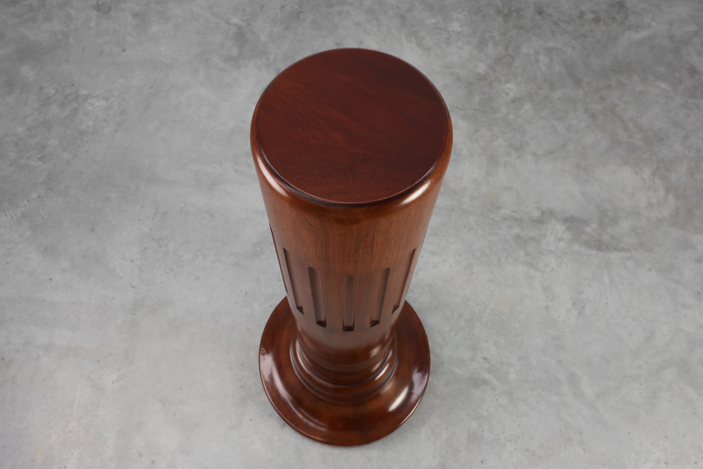 Sculptural Art Deco solid Wooden Pedestal, France ca. 1925thumbnail